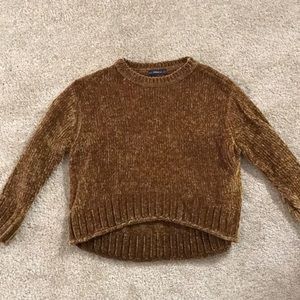 Zara Gold Chenille Sweater